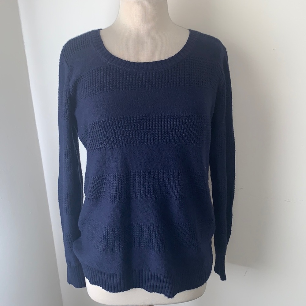Old Navy, Navy blue waffle sweater